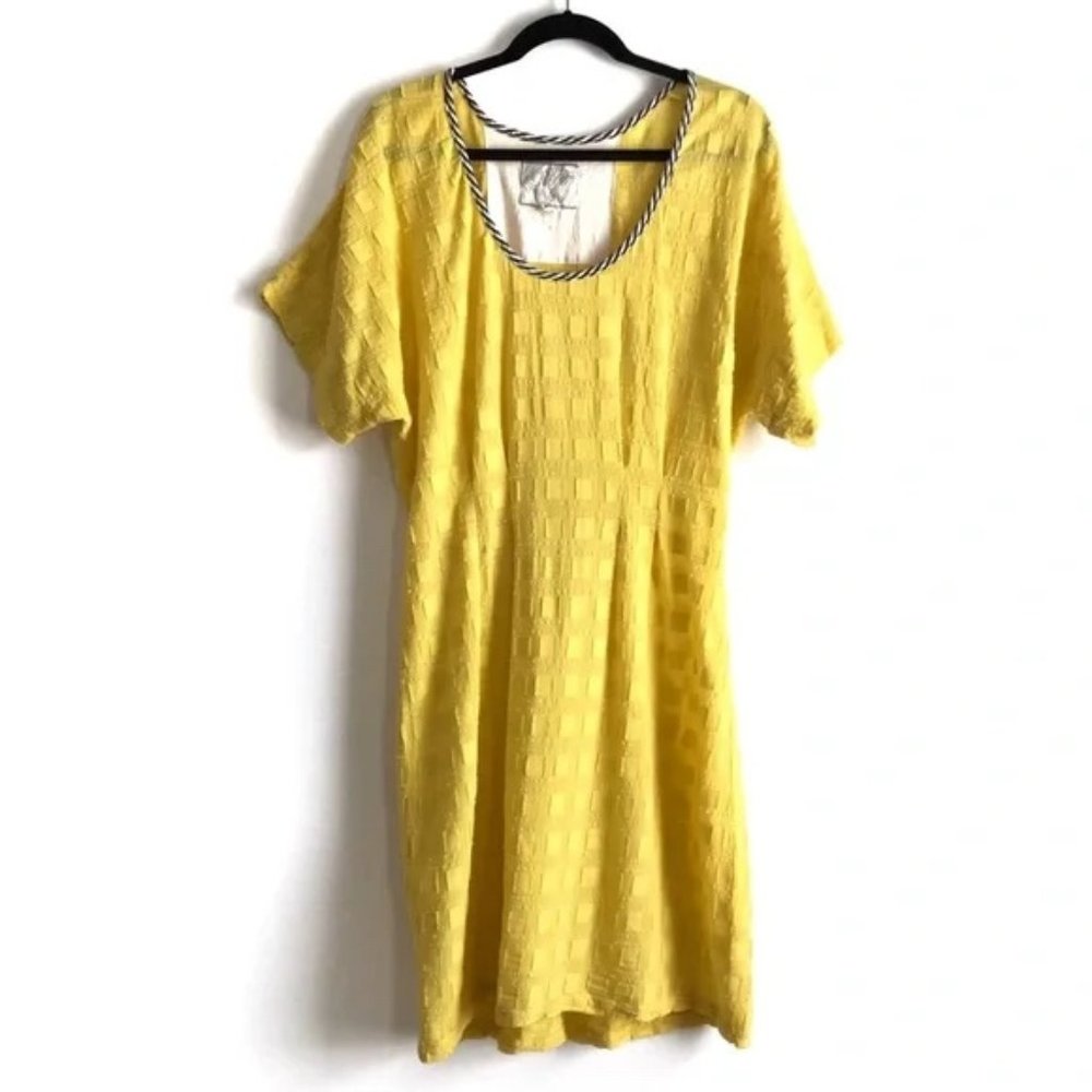 Ace & Jig Yellow Traipse Day Dress Size Large